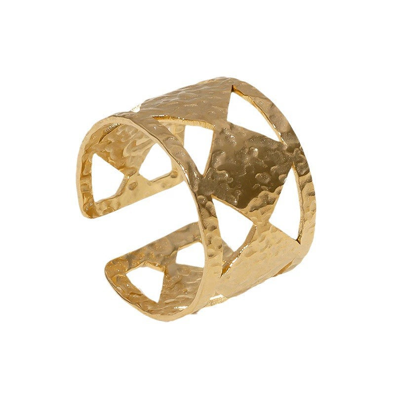 Geo Bold Ring Guld