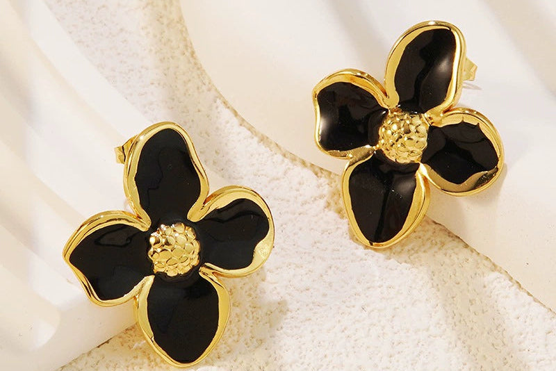Bloom Oil Drop Earrings
